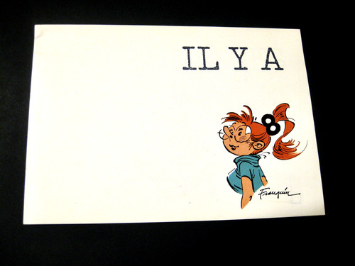 Gaston lagaffe carte voeux - gaston,