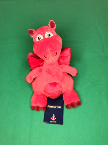 Peluche doudou dragon - dragon, rouge