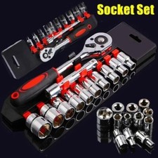 Clé à Cliquet Rallonge Douilles 1/4 Allen 6 Pans Outils 12pcs Ratchet Socket Set