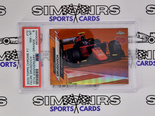 2020 Topps Chrome F1 Formula 1 Felipe Drugovich Orange 70th Anniversary 72 PSA 8