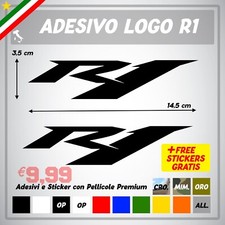 Kit 2 Adhésifs Yamaha R1 SBK Autocollants Autocollant Stickers Moto Gp Japan Eur