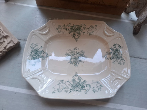 Petit plat colombes guirlande - plat,