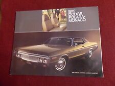 catalogue prospectus automobile : DODGE 1972 POLARA MONACO