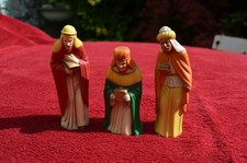 SANTONS CRECHE ANCIENS 3 ROIS MAGES. CRECHE ANCIENNE.NOEL ANCIEN