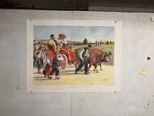 Rare affiche ancienne Voiture
