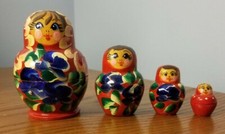 Vintage Wooden Russian Nesting