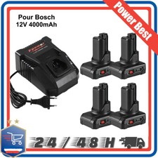 Batterie 12V pour Bosch 4Ah 1600Z0002Y GBA GDR GAS GRO BAT411 BAT420 1600Z0002Y