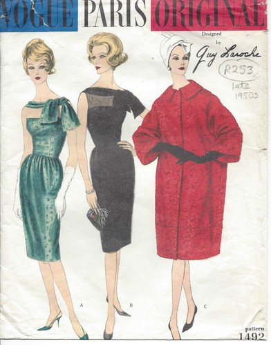 1950s vintage vogue couture - 1950s,