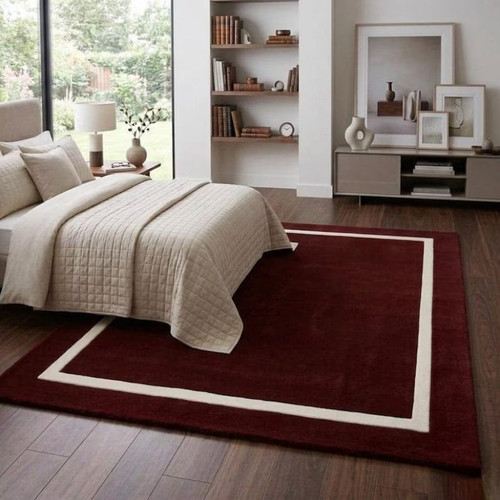 Hand tufted wool area rug - wool,