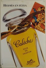 Affiche CALECHE Soie de Parfum 1998 HERMES EN FÊTES - 120x177 cm