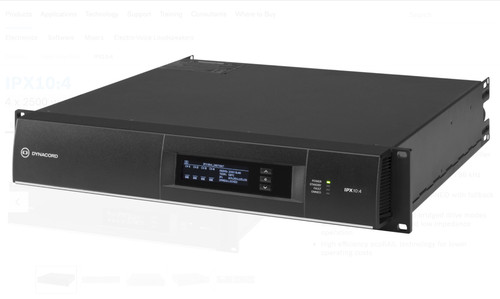 Dynacord ipx10 2500 w - ipx10:4, x