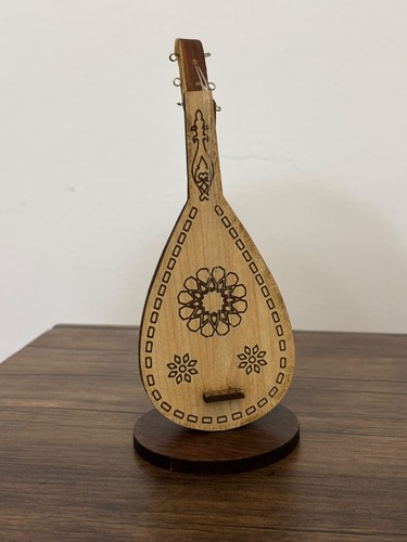 Handmade miniature wooden oud - miniature,