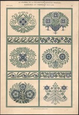 1910 Lithographie Panneaux et