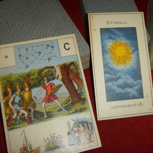 Ancien jeu carte - jeu, de