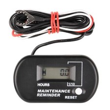 Compteur horaire numérique heures réinitialisables pour tracteur de jardin dé...