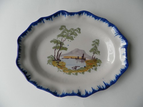 Plat faïence ancienne - faïence,