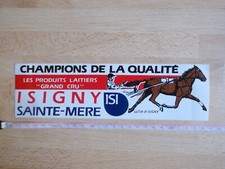 Autocollant Produit laitier ISIGNY SAINTE-MÈRE / Cheval, trotteur LUTIN D'ISIGNY