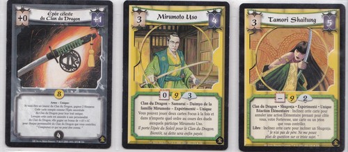 L5r lot cartes - cartes, rares