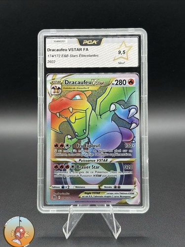 Carte gradée pokémon pca 5 - gradée,
