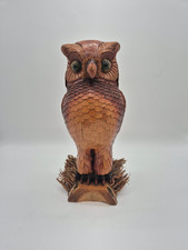 Statue chouette hibou bambou