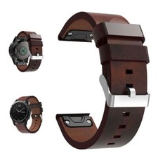 Bracelet de rechange en cuir pour montre Garmin Fenix ​​5X/5/3/2 Plus