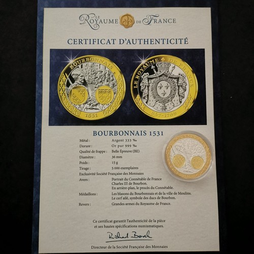 Medaille argent 333 doree - medaille,