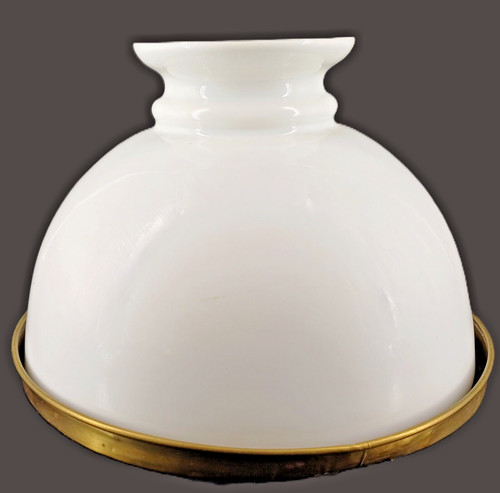Globe opaline blanche pour - globe,
