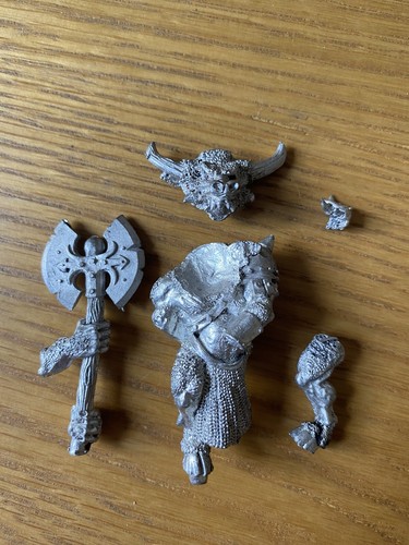 Beastmen minotaur with two - minotaur,