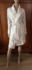 robe de chambre peignoir blanc étoiles multicolore 38/40 neuf BLANCHE PORTE