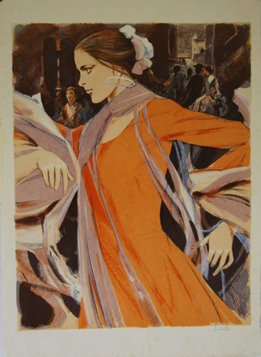Saito saburo lithographie - saito,