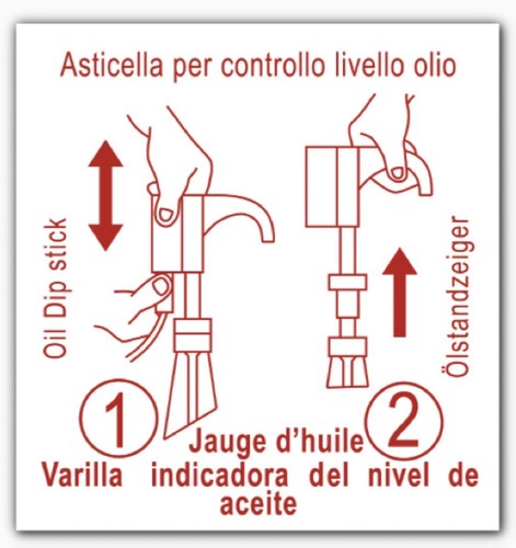 Autocollant jauge huile - jauge, d’huile