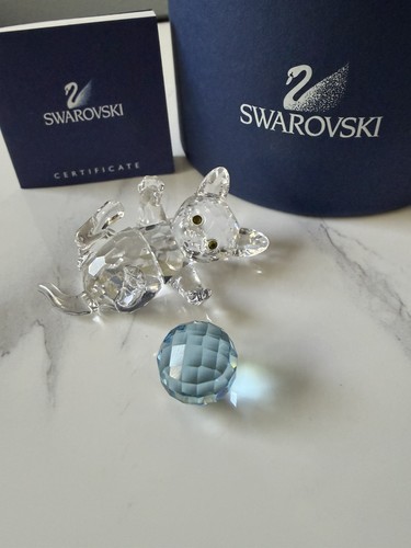 Swarovski kitten lying - swarovski,