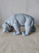 Faience art déco Sculpture Ours