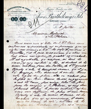AURILLAC (15) USINE TANNERIE / CUIRS "Jean BARTHELEMY" Lettre en 1912