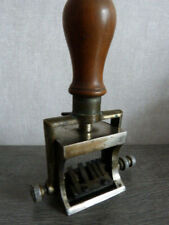 CACHET TAMPON DATEUR ANCIEN ,station essence ,rue reaumur ,paris (ch4)