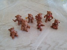 LOT DE 8 FIGURINES OURS BULLY