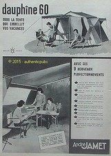 PUBLICITE ANDRE JAMET TENTE