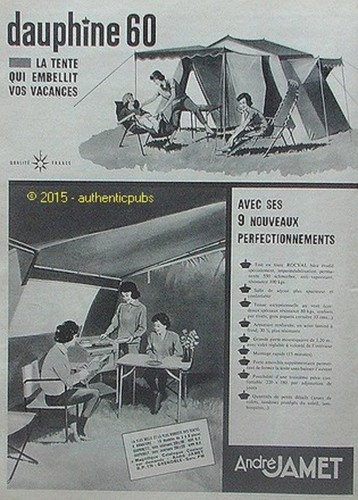 Publicite andre jamet tente - andre,