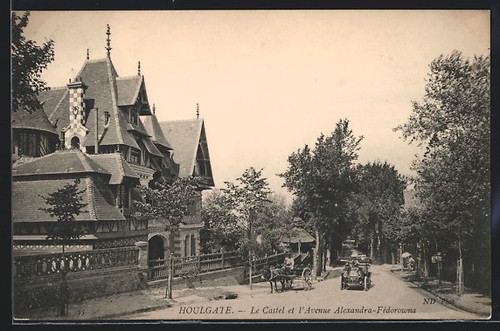 Cpa houlgate castelet - le,