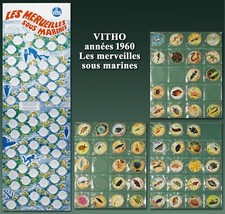 VITHO années 1960, Les merveilles sous marines, 54 images plastifiées + collecte