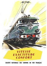 Affiche Poster Train SNCF