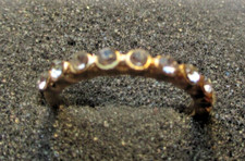 Bague demie alliance couleur