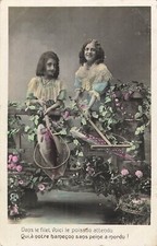 CP PETITES FILLES EPUISETTE