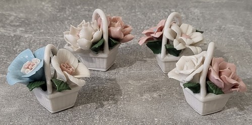 Lot paniers fleur en - 4,