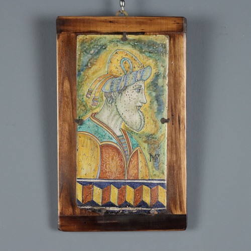 Tuile ancienne majolique - tuile,