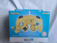 Manette de combat Pokémon Pikachu Hori pour Wiiu Wii U Très Bon État 