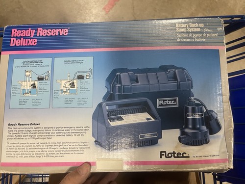 Flotec battery back sump - battery, back-up