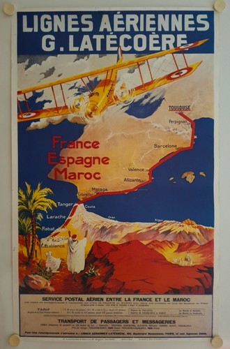 Affiche lignes aériennes - aÉriennes, g