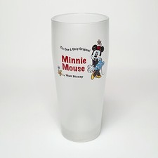 Ancien grand Verre MINNIE MOUSE Only Original DISNEY Disneyland Ressort Rare