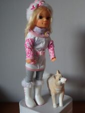 POUPEE NANCY FAMOSA 42 CM COUDES ARTICULES TENUE D'ORIGINE AVEC HUSKY  T-2939-10